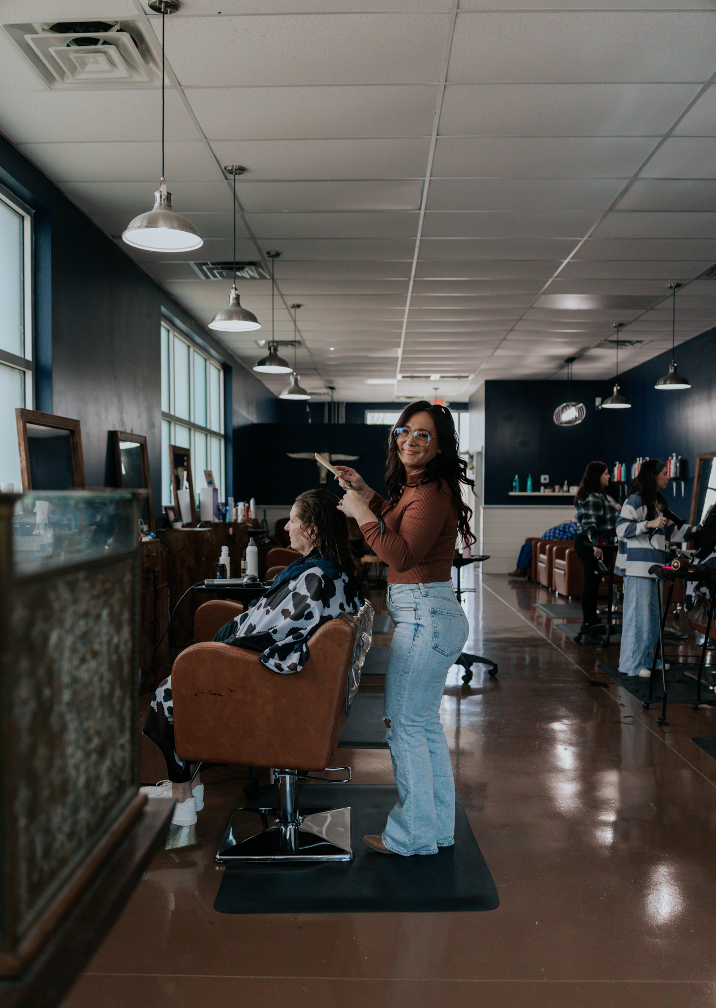 A welcoming day inside Pearls and Whiskey Salon in Goose Creek
